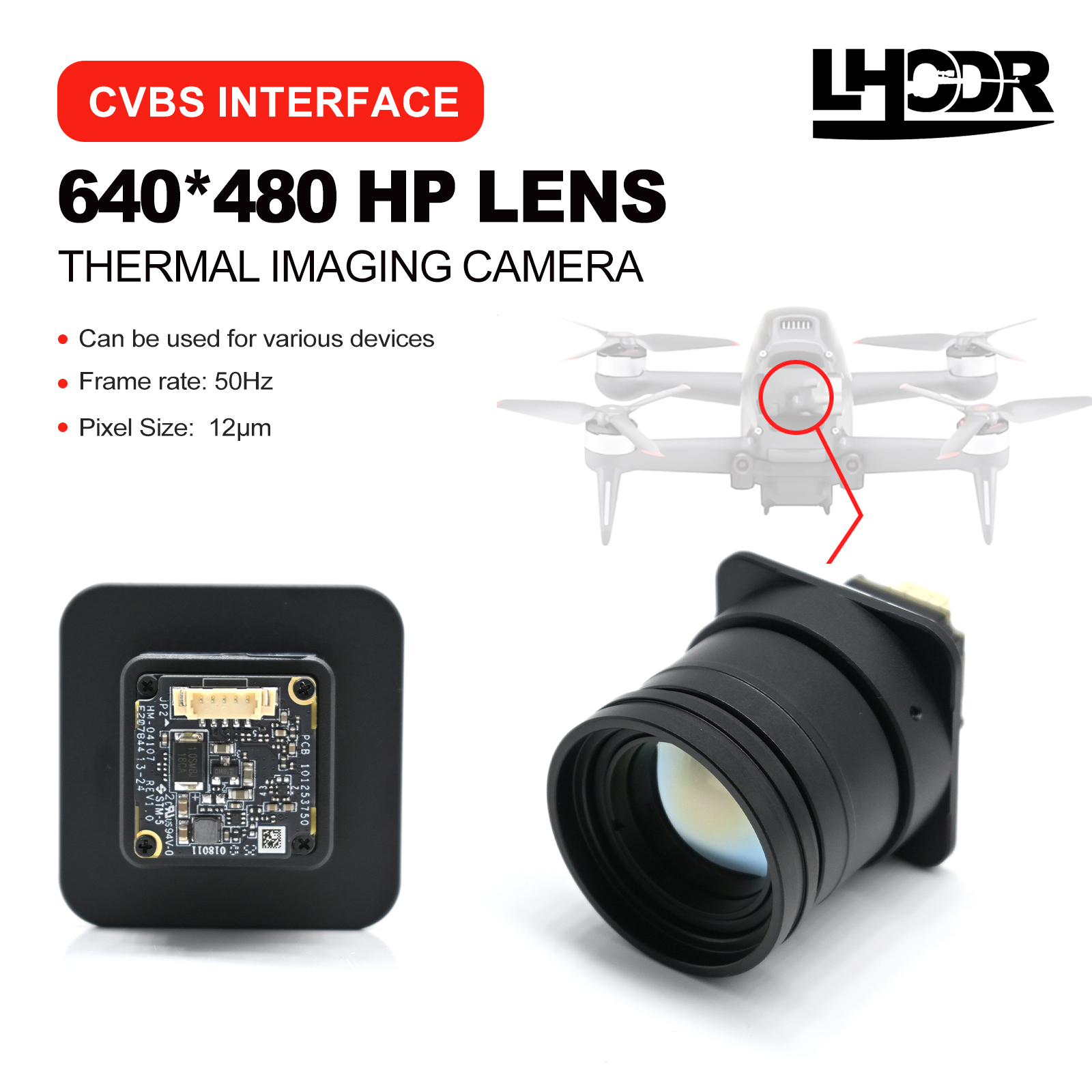 30mm 640x480 pix Drone thermal - Drone Thermal Imaging บทวิจารณ์และราคา