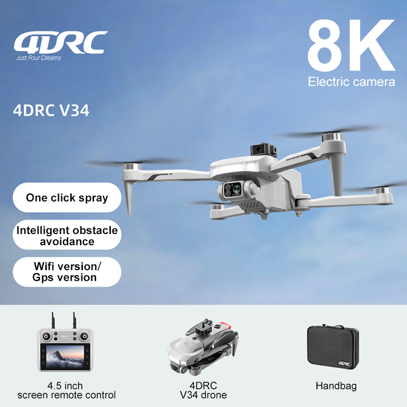 2025 New V34 Drone 8K Camera P - Drone Multispectral บทวิจารณ์และราคา