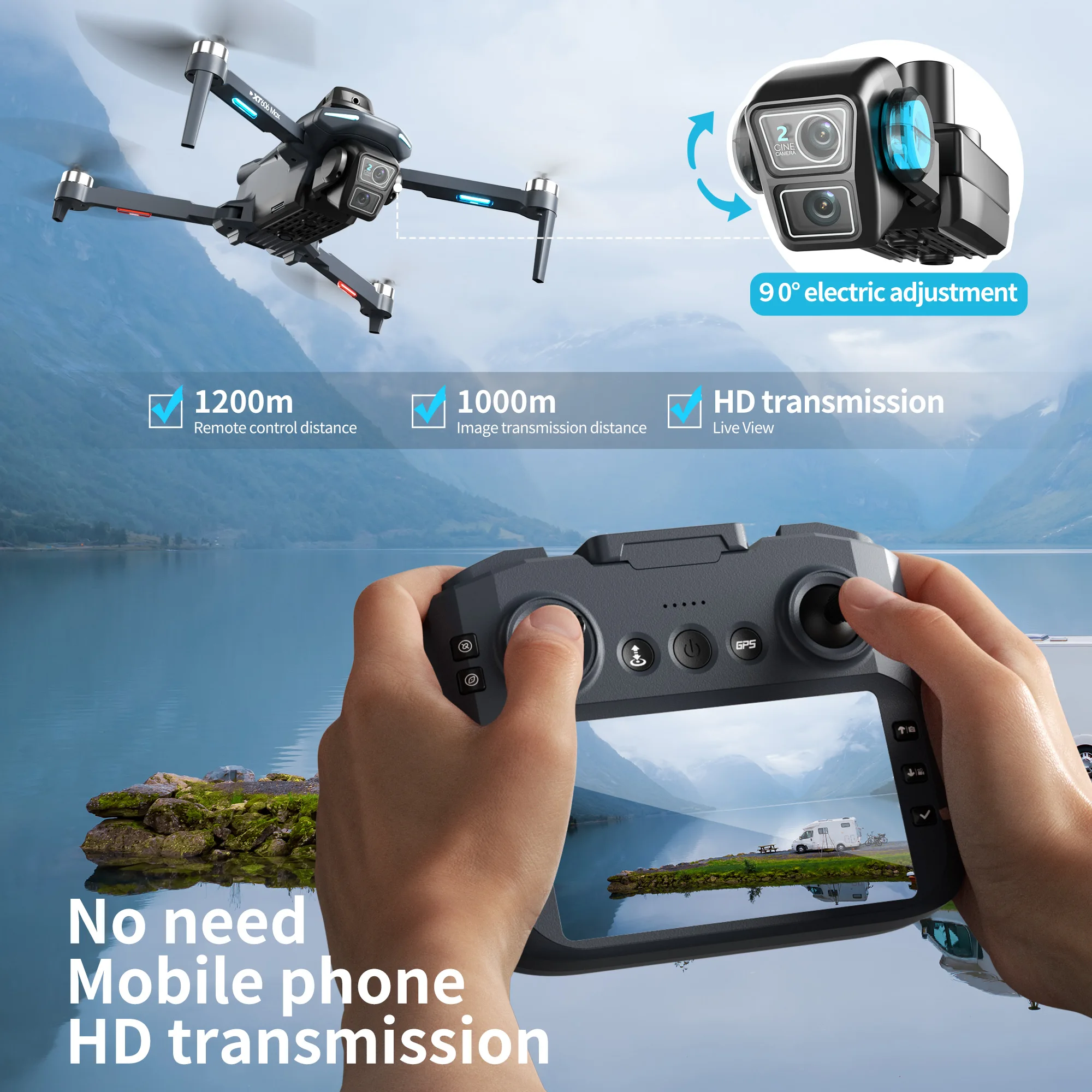 Lenovo XT606 Drone Professiona - Drone Multispectral บทวิจารณ์และราคา