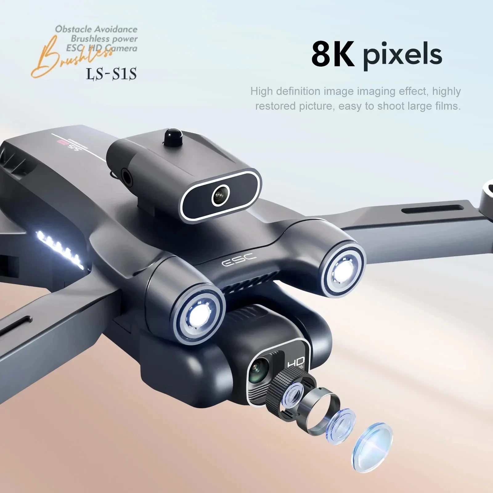 New S1S 5G GPS Drone Camera 8K - Drone Multispectral บทวิจารณ์และราคา