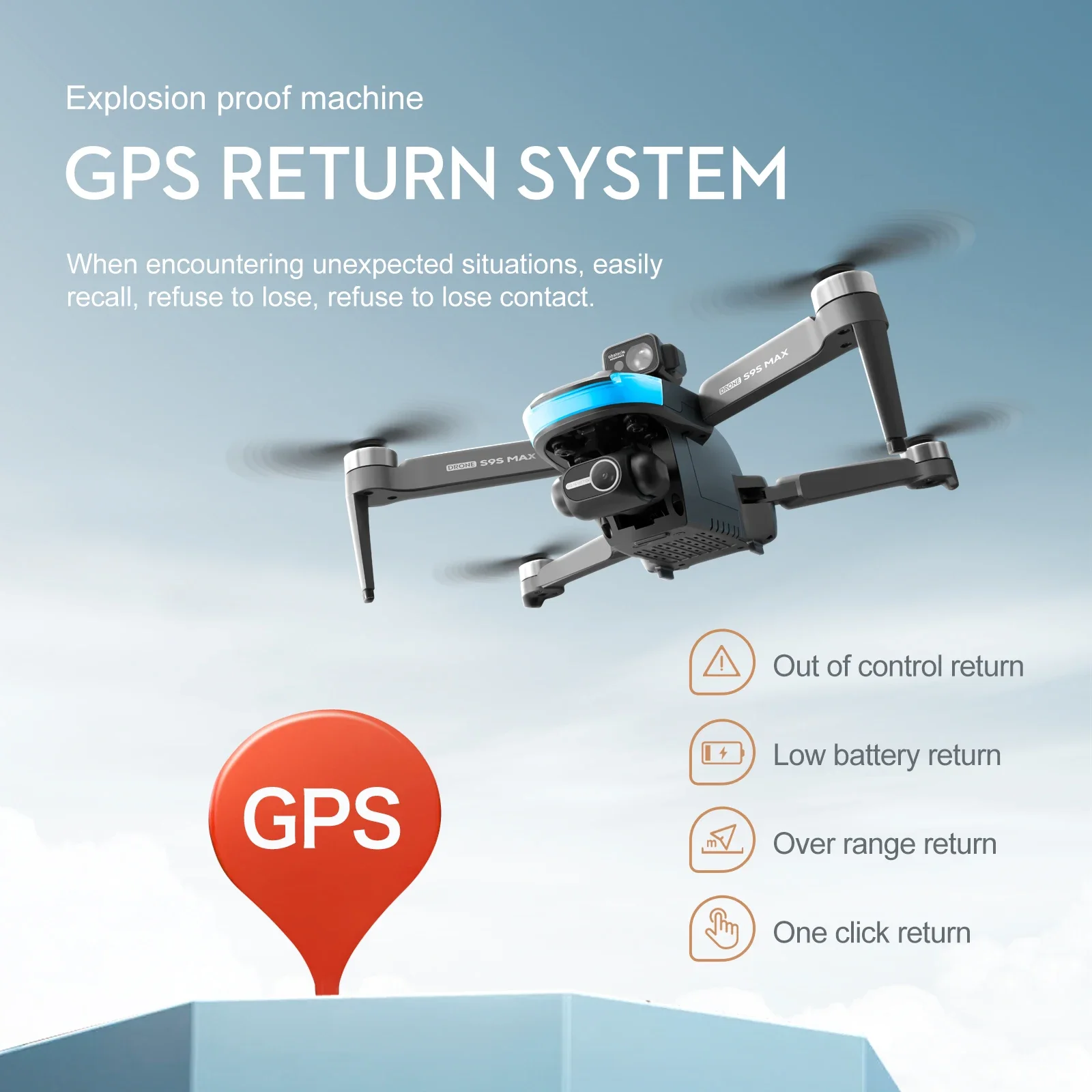 NEW S9S MAX MINI Drone 4K 2-Ax - Drone Mapping บทวิจารณ์และราคา