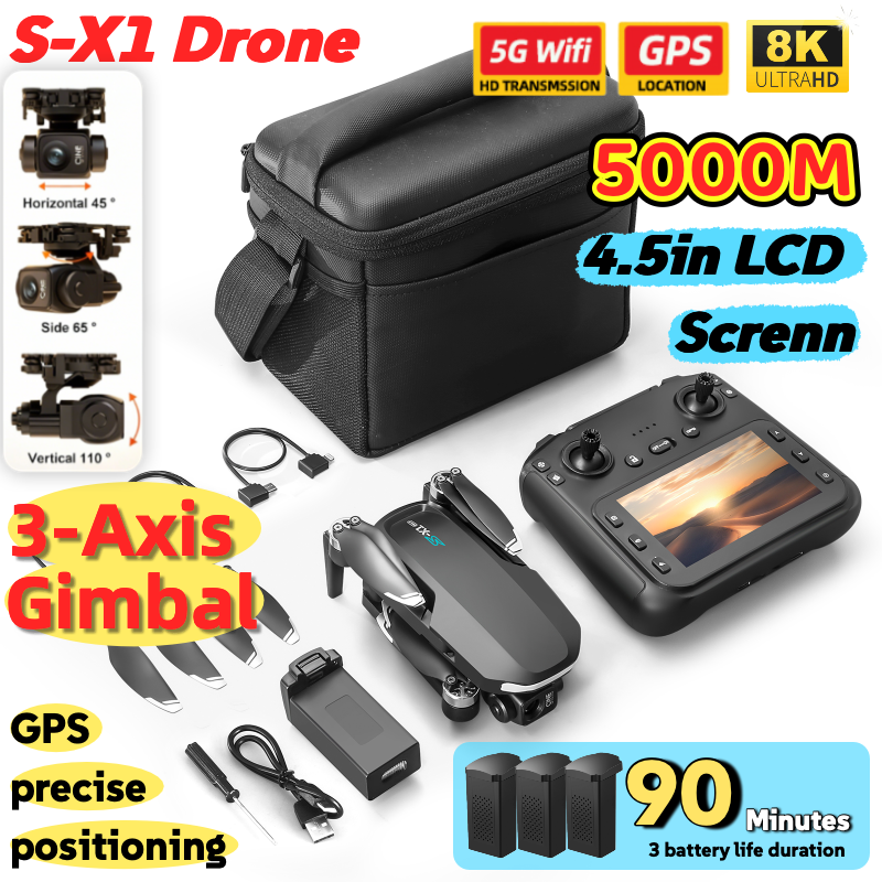 S-X1 MAX GPS Drone with 3-Axis - Drone Multispectral บทวิจารณ์และราคา