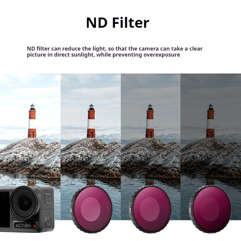 ND Filter for DJI Osmo Action4 - Drone Ndvi บทวิจารณ์และราคา