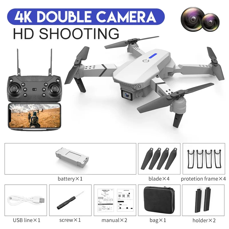 E88 ProIntelligent Folding Dro - Drone Aerial Photography บทวิจารณ์และราคา