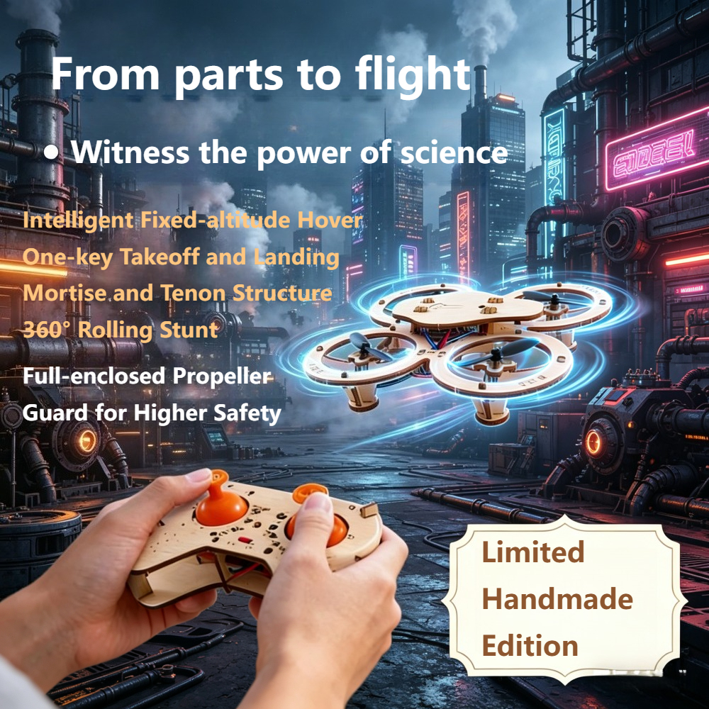 2026 New Wooden DIY Assembled  - Drone Aerial Photography บทวิจารณ์และราคา
