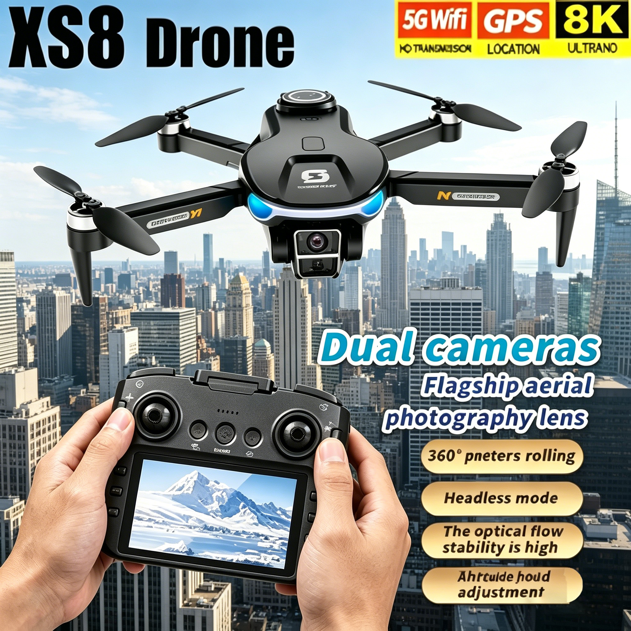 HD 8K Professional GPS Drone w - Drone Multispectral บทวิจารณ์และราคา