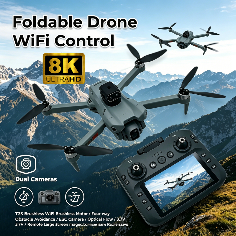 2026 New T33 RC Drone 8K Camer - Drone Mapping บทวิจารณ์และราคา
