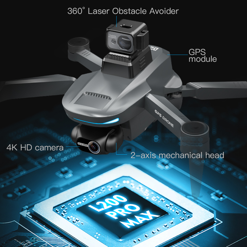 L200 Pro MAX GPS Drone 4K Prof - Drone Multispectral บทวิจารณ์และราคา