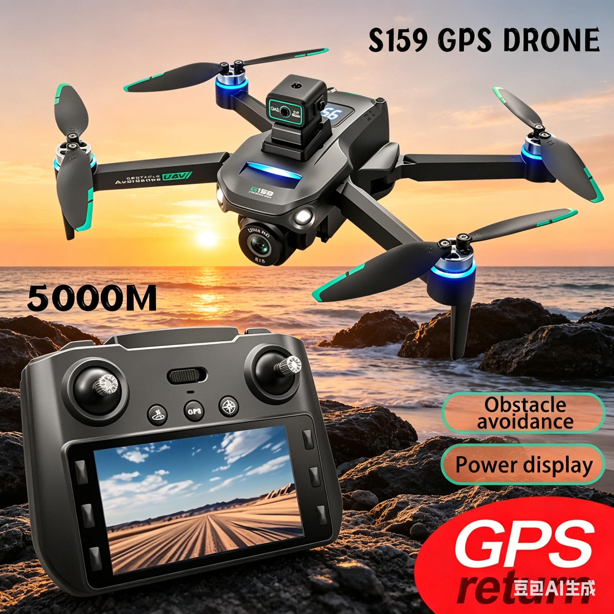 S159 GPS Drone 4K Profesional  - Drone Mapping บทวิจารณ์และราคา