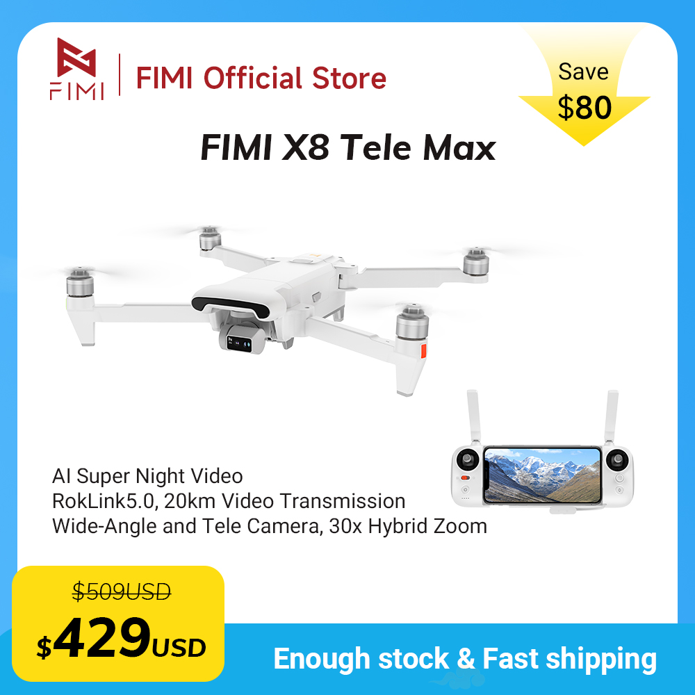 FIMI X8 Tele Max drone 1/2-inc - Drone Thermal Imaging บทวิจารณ์และราคา